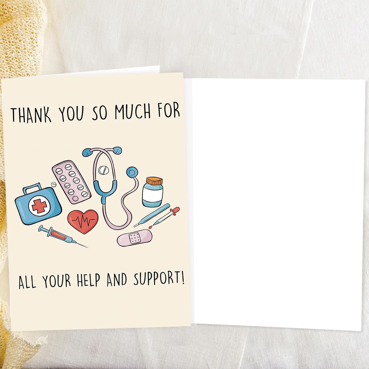 OJsensai Funny Thank You Card for Doctor Nurse, Cute Nursing Preceptor Gifts, Medical Staff Appreciation, Doctor Day for Him her - Image 2