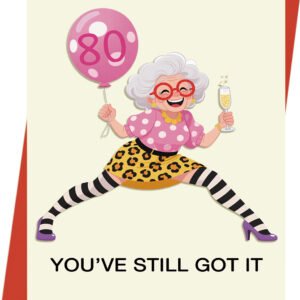 Happy 80th Birthday Card & Gifts for Women,80 Year Old birthday Decorations for Her Mom Wife Grandma