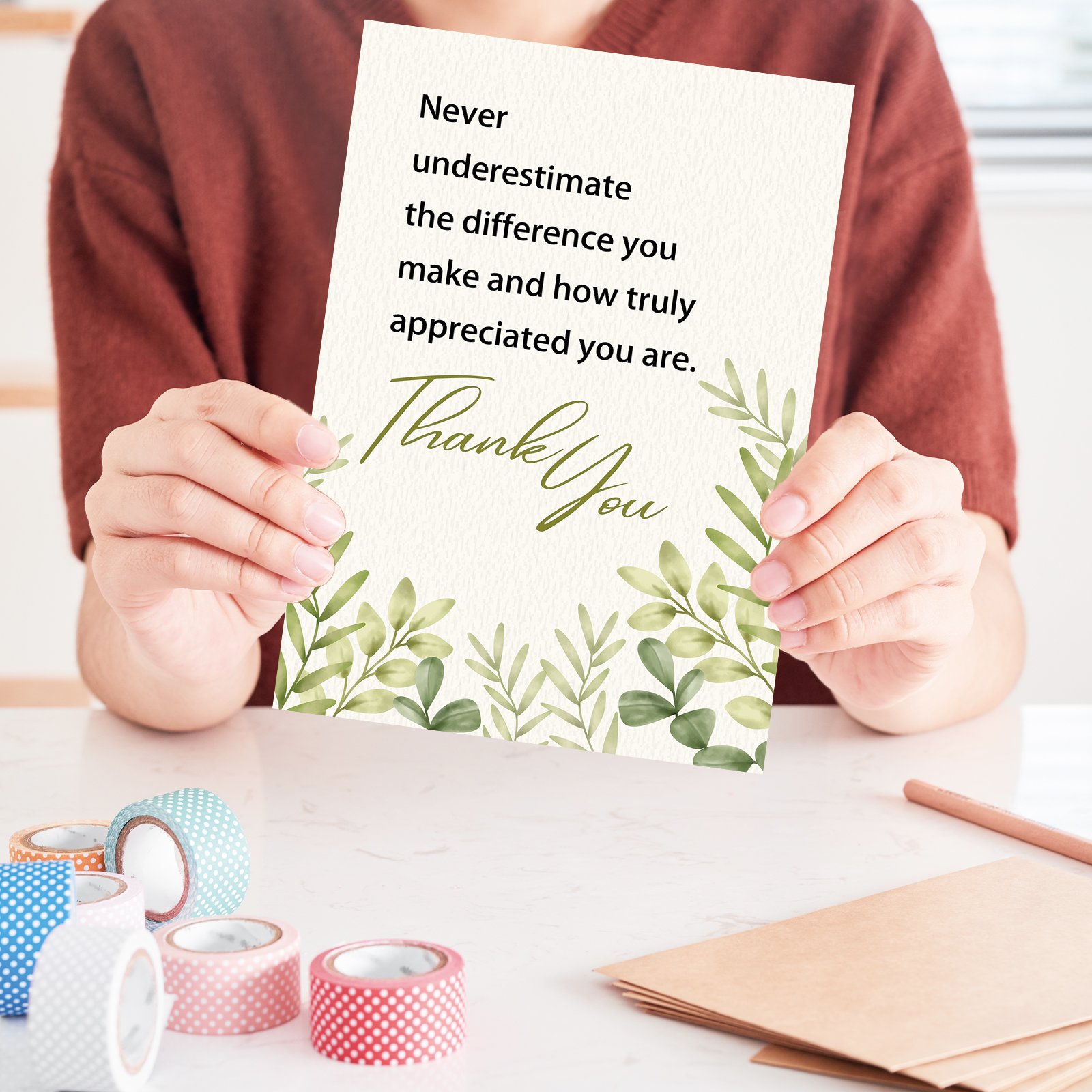 Comfort Thank You New Card, Appreciation Card for Coworker Boss Staff Teacher, Thank You Gifts for Men Women Daughter Son Medical Workers - Image 5