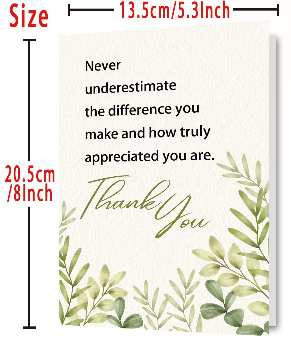 Comfort Thank You New Card, Appreciation Card for Coworker Boss Staff Teacher, Thank You Gifts for Men Women Daughter Son Medical Workers - Image 3