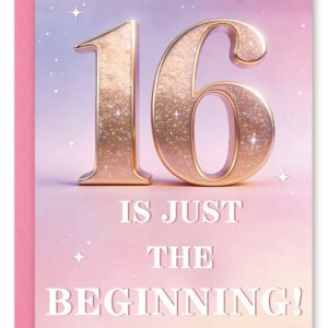 Sweet 16th Birthday Card Gifts for Girl,Happy 16 Year Old Birthday Decorations for Her, Lovely sixteen birthday gift ideas for Daughter Niece Sister Visit the OJsensai Store 4.6 4.6 out of 5 stars (147) | Search this page