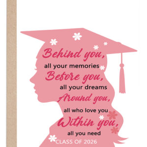 2026 Graduation Card for Her Girl Teen, Congratulations High School & College Grad Graduation Gifts for Daughter Niece（Class of 2026 You Did It）