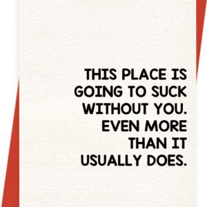Funny Coworker Leaving Gift, Farewell Card, New Job Gifts for Women Men, Retirement Gifts