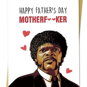 Naughty Samuel L Jackson Fathers Day Card, Pupl Fiction Gift for friend, Humorous Fathers Day gift for Him, Rude Card